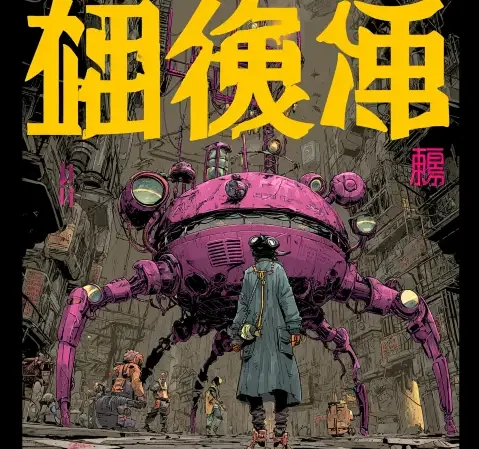 虫虫漫画条目《星轨拾荒者》封面，幻想冒险题材
